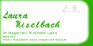 laura miselbach business card